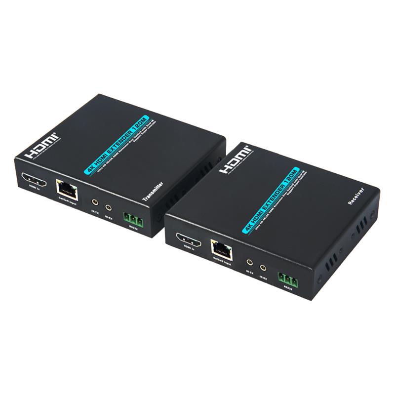 v1.4-4k HDMI Extender 120m เดียว cat5e-6 สายเคเบิลสนับสนุนและ 4k2k HDMI 30Hz