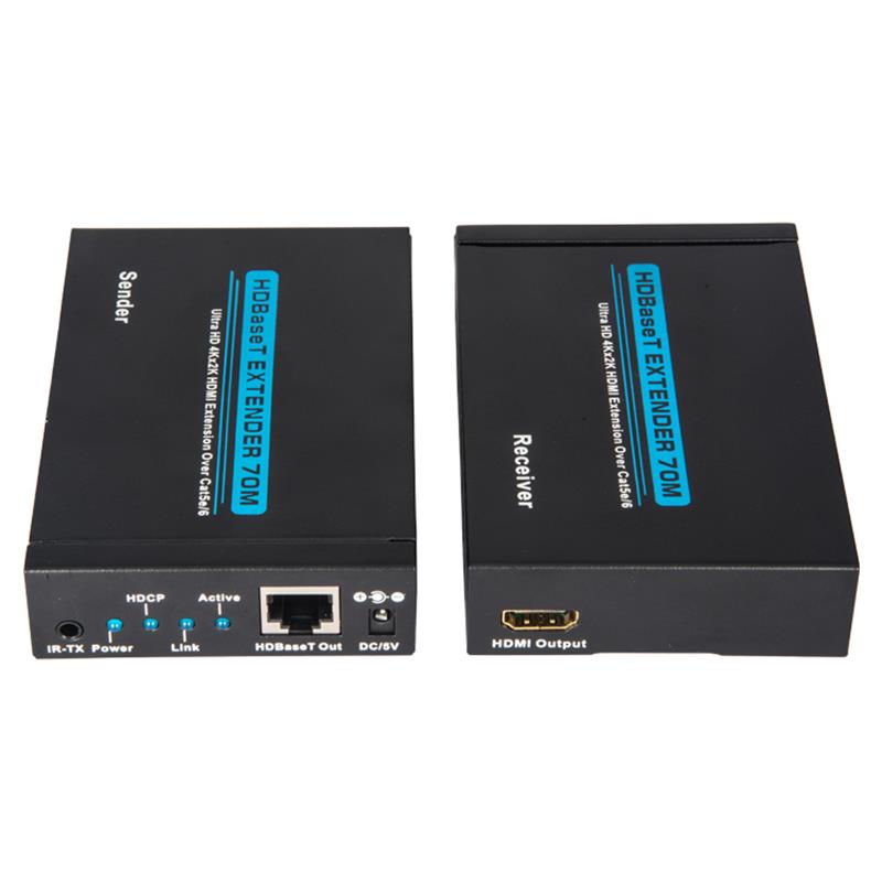 v1.4.4k hdbase t-hdmi Extender 70m HDMI เดียวแกน 5-1 35m@4k2k สายเคเบิลและ 70m@1080p 60hz และตัวบ่งชี้ของ