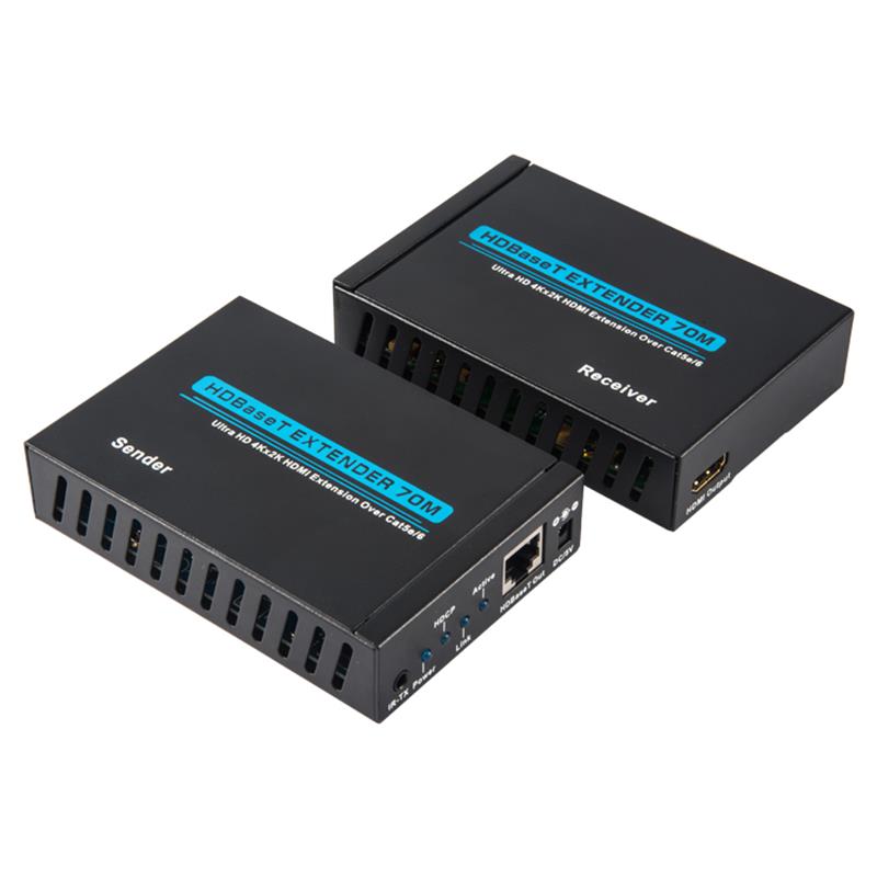 v1.4.4k hdbaset HDMI Extender 100M ชนิดเดียวของสายเคเบิลหลักเดียว 70m@4k2k และ 100m@1080p 60Hz และหนึ่งชนิด