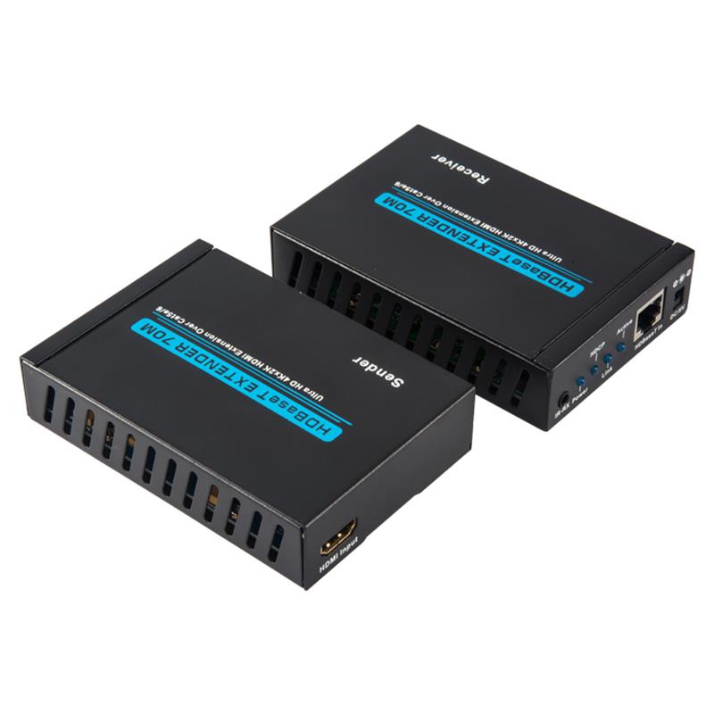 v1.4.4k hdbaset HDMI Extender 100M ชนิดเดียวของสายเคเบิลหลักเดียว 70m@4k2k และ 100m@1080p 60Hz และหนึ่งชนิด