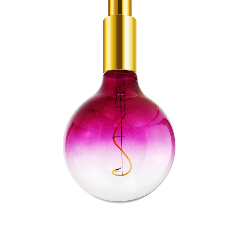 g125 สีเขียวกระเบื้อง 4-200 ลูเมน 2000k รูปร่างพิเศษสกรูนุ่มไฟ LED ผสมสี