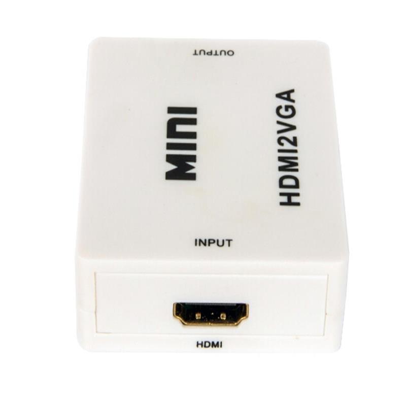 มินิขนาด HDMI เป็น VGA + Audio Converter 1080P