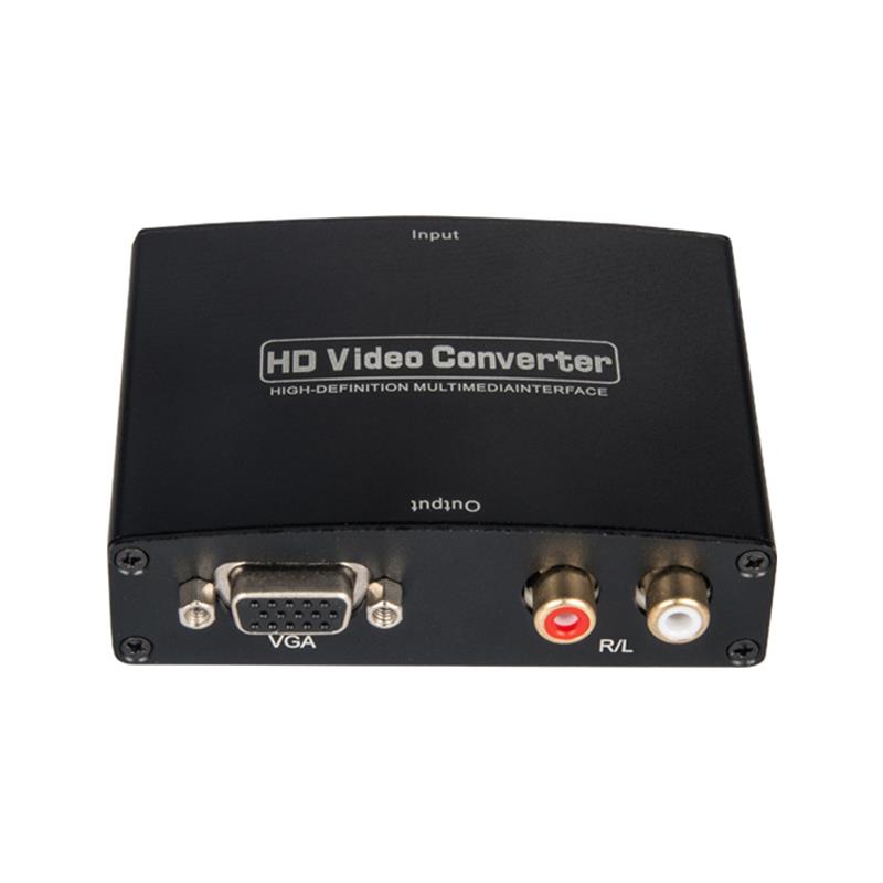 ตัวแปลงสัญญาณเสียง AUDIO เป็น HDMI + VGA / R / L 1080P