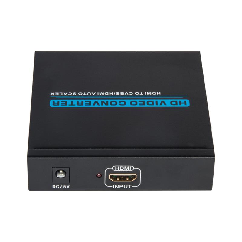 HDMI เป็น CVBS / AV + ตัวแปลง HDMI อัตโนมัติ Scaler 1080P