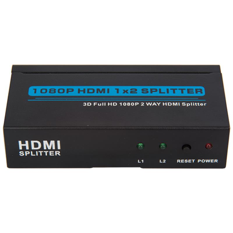 สองพอร์ต HDMI 1x2 Splitter รองรับ 3D Full HD 1080P