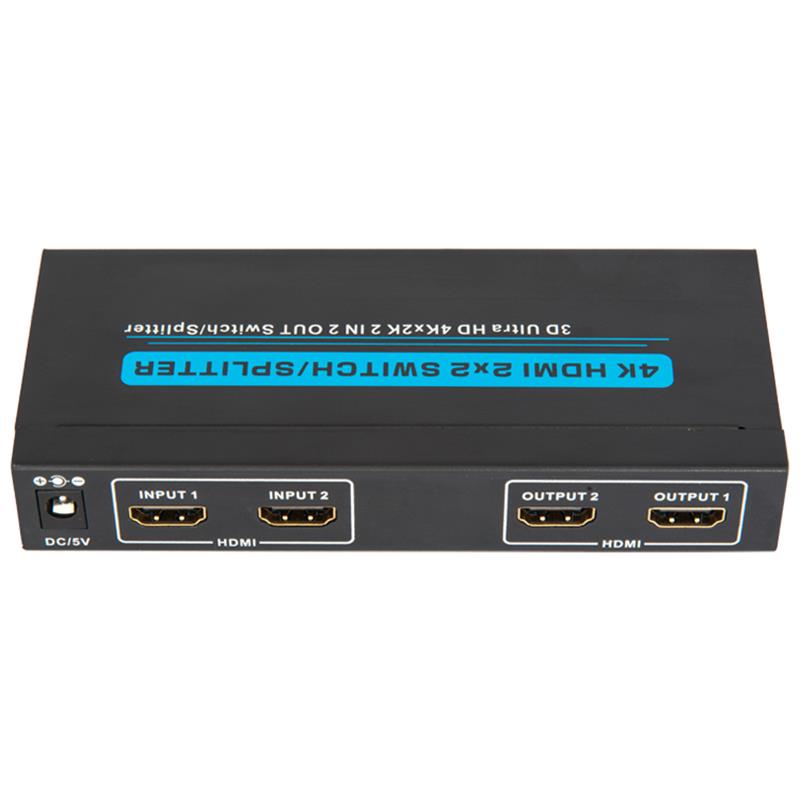 4K / 30Hz HDMI 2x2 Switcher / Splitter รองรับ 3D Ultra HD 4Kx2K / 30Hz