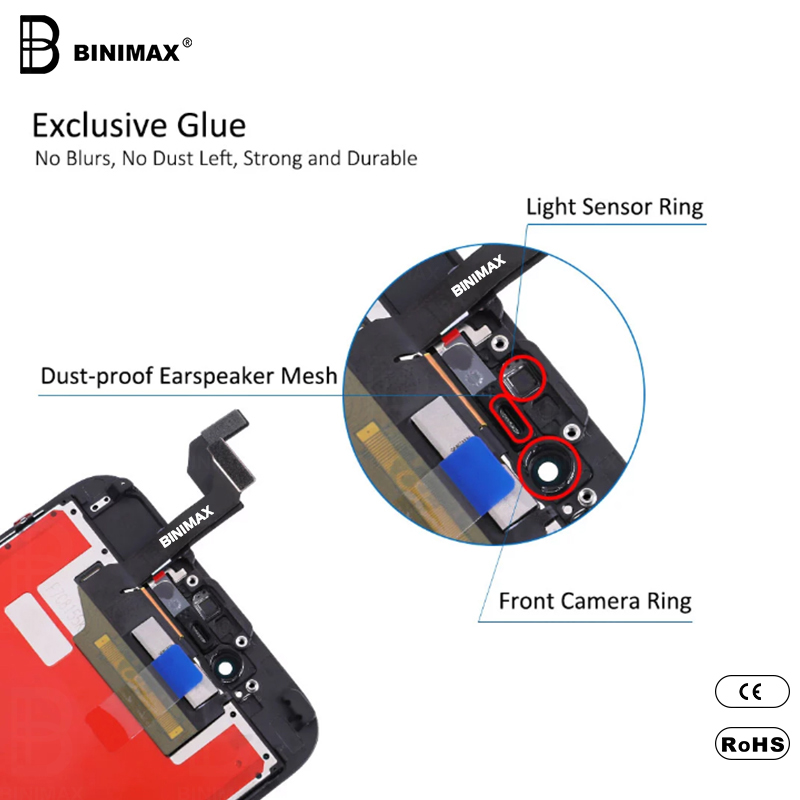 โมดูลหน้าจอโทรศัพท์มือถือ BINIMAX สำหรับ ip 6S