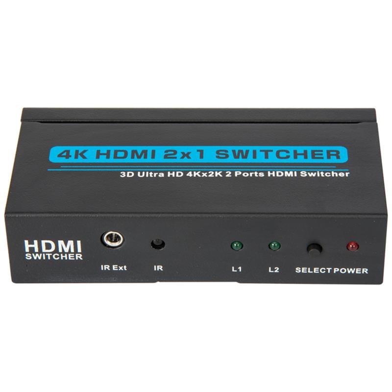 V1.4 4K / 30Hz HDMI 2x1 Switcher รองรับ 3D Ultra HD 4K * 2K / 30Hz