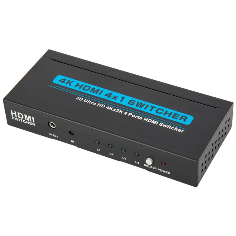 V1.4 4K / 30Hz HDMI 4x1 Switcher รองรับ 3D Ultra HD 4K * 2K / 30Hz