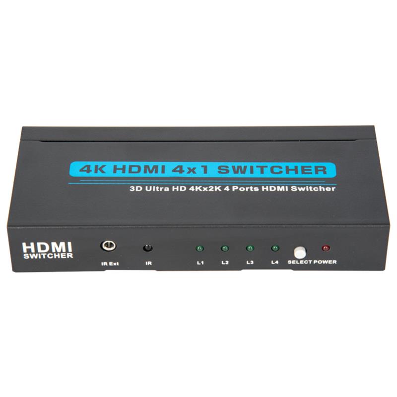 V1.4 4K / 30Hz HDMI 4x1 Switcher รองรับ 3D Ultra HD 4K * 2K / 30Hz