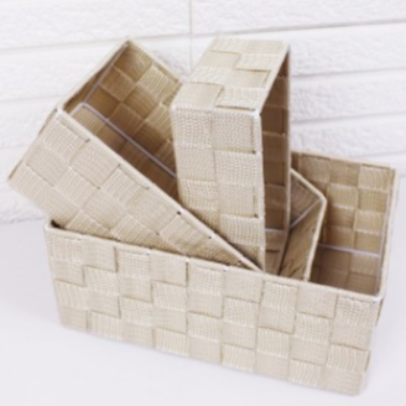 ตะกร้าผ้าทอมือโพรพิลีน