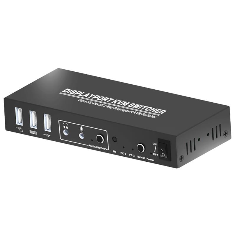 Displayport KVM 2x1 Switcher รองรับ 3D Ultra HD 4Kx2K @ 60Hz