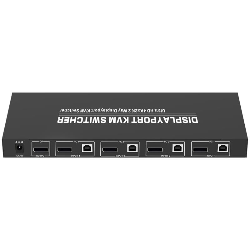 1.2 Displayport KVM 4x1 Switcher รองรับ 3D Ultra HD 4Kx2K @ 60Hz