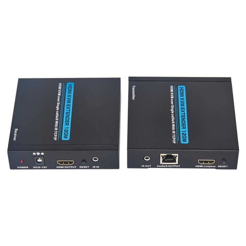 HDMI KVM Extender 100 ม. บน cat5e / 6 เดียวรองรับ Full HD 1080P TCP / IP