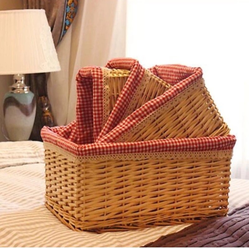 ตะกร้าหวาย 3 ชุด