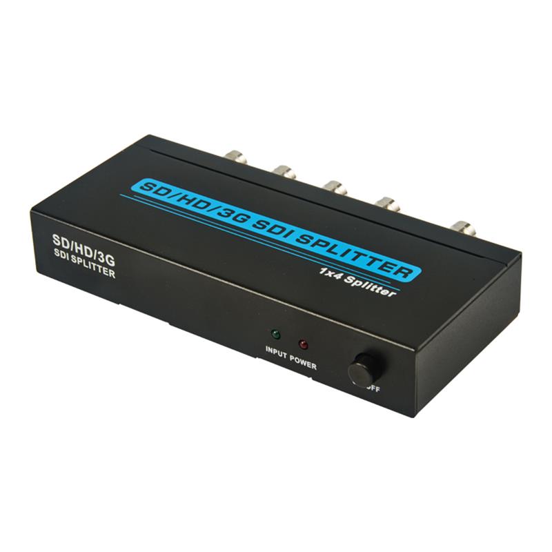 SD / HD / 3G SDI 1x4 SPLITTER รองรับ 1080p