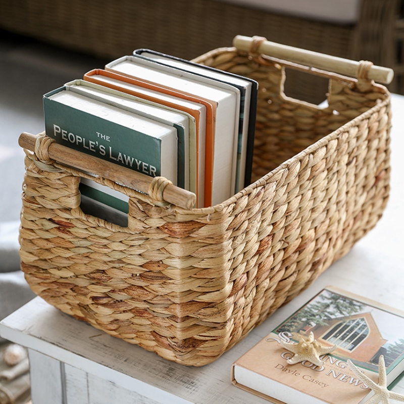 ชุดตะกร้าเก็บผักตบชวา 3 ชิ้น