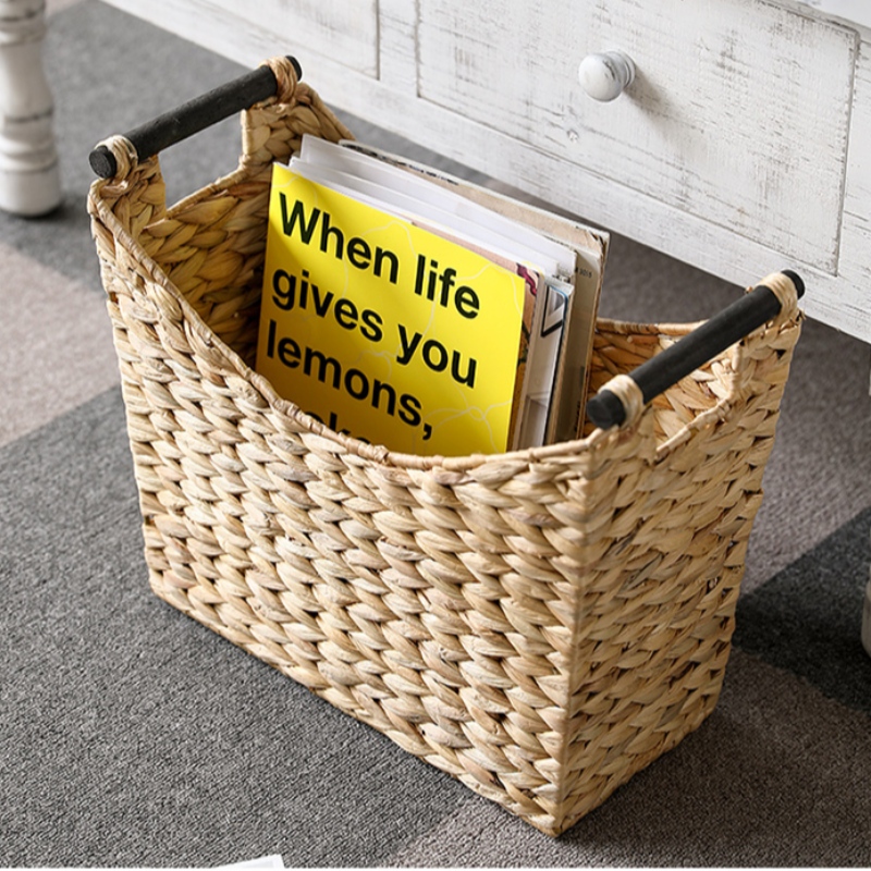 ชุดตะกร้าผักตบชวา 2 ตะกร้า