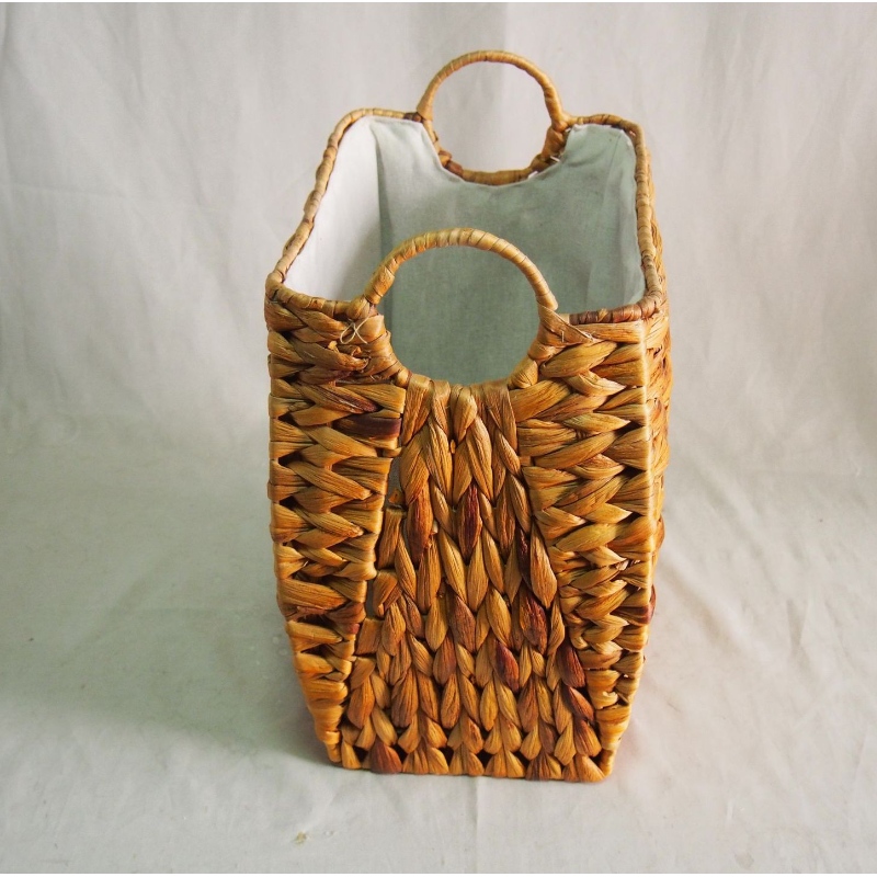 ตะกร้าเก็บผักตบชวาพร้อมที่จับ