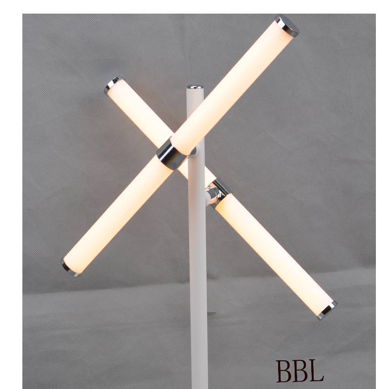 โคมไฟตั้งโต๊ะ LED พร้อมหลอดอะคริลิคแบบหมุนได้ 2 ชิ้นไม่มีเงา