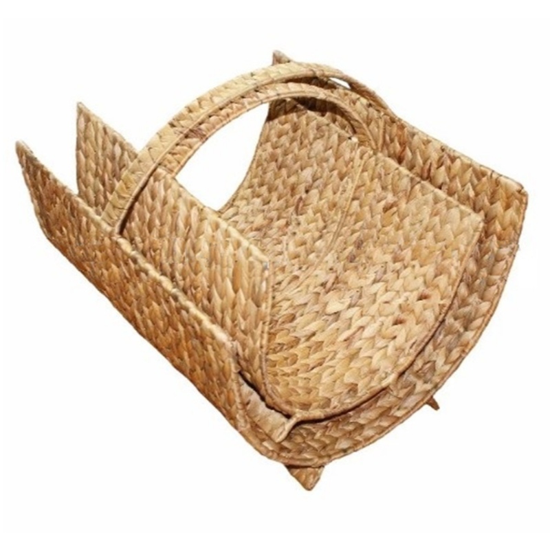 ตะกร้าเก็บนิตยสารพร้อมที่จับ