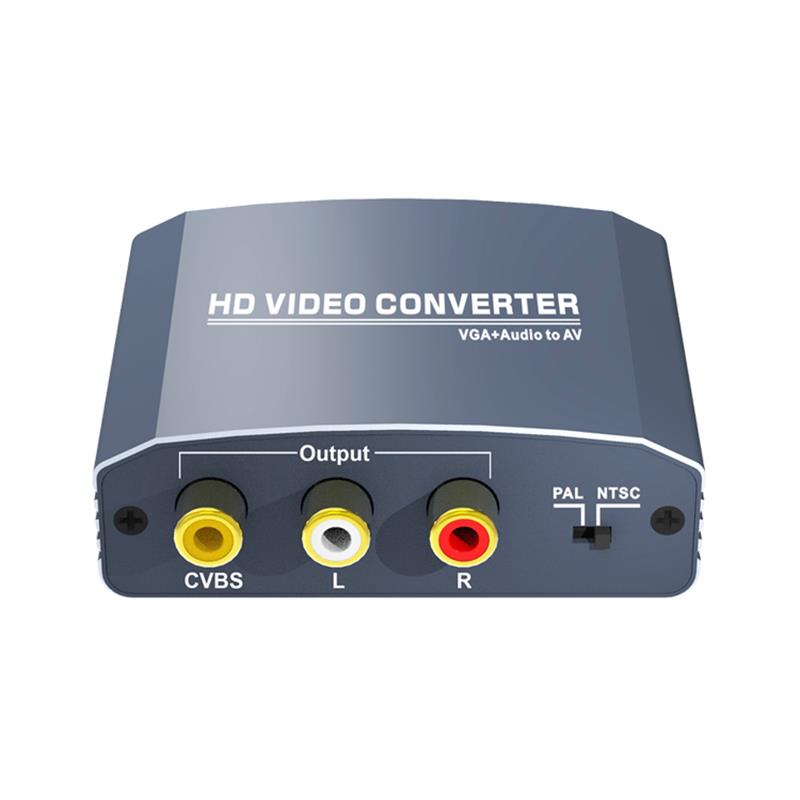 VGA + Stereo Audio เป็น AV Converter รองรับ 1080p