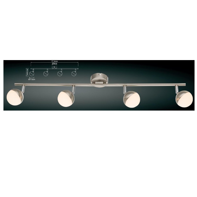 ไฟ LED แรงดันสูงสปอตไลต์ -4 พร้อมเฉดสีพลาสติกครึ่งทรงกลม