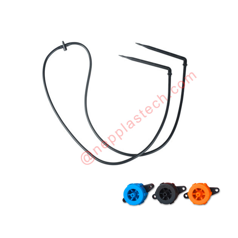 สวนผลไม้การปลูกไมโครสเปรย์ชลประทานเดิมพันหัวฉีดออนไลน์ลูกศร drippers สำหรับกระถางดอกไม้