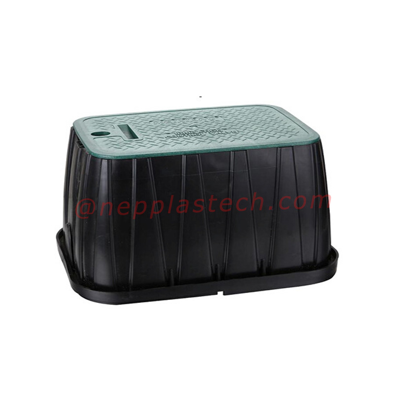 ภูมิทัศน์แสงอาทิตย์อัตโนมัติระบบชลประทาน 6 10 12 นิ้ววาล์วพลาสติกและมาตรวัดน้ำกล่อง