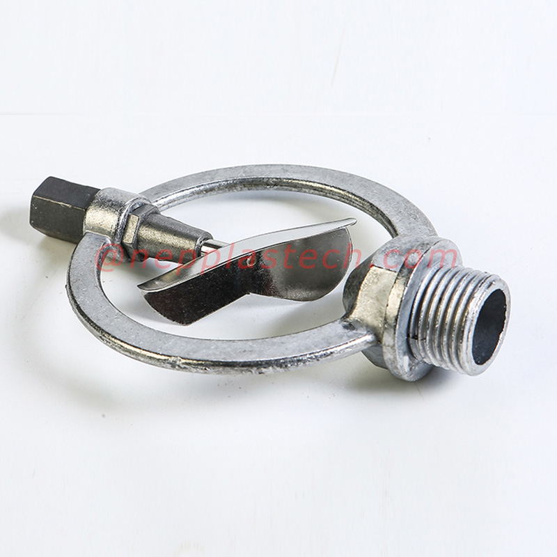 1\/2 นิ้วโลหะผสมสังกะสีผีเสื้ออัตโนมัติหมุนฝนสเปรย์สนามหญ้าสเปรย์ชลประทานและสวนหัวฉีดรดน้ำ