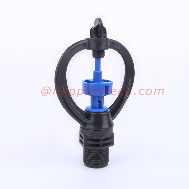 360 สเปรย์ระยะกลางระยะไกลเต็มวงกลมหัวฉีดน้ำขนาดเล็ก 3\/4 นิ้วสนามหญ้าชลประทานโรตารีสปริงเกลอร์