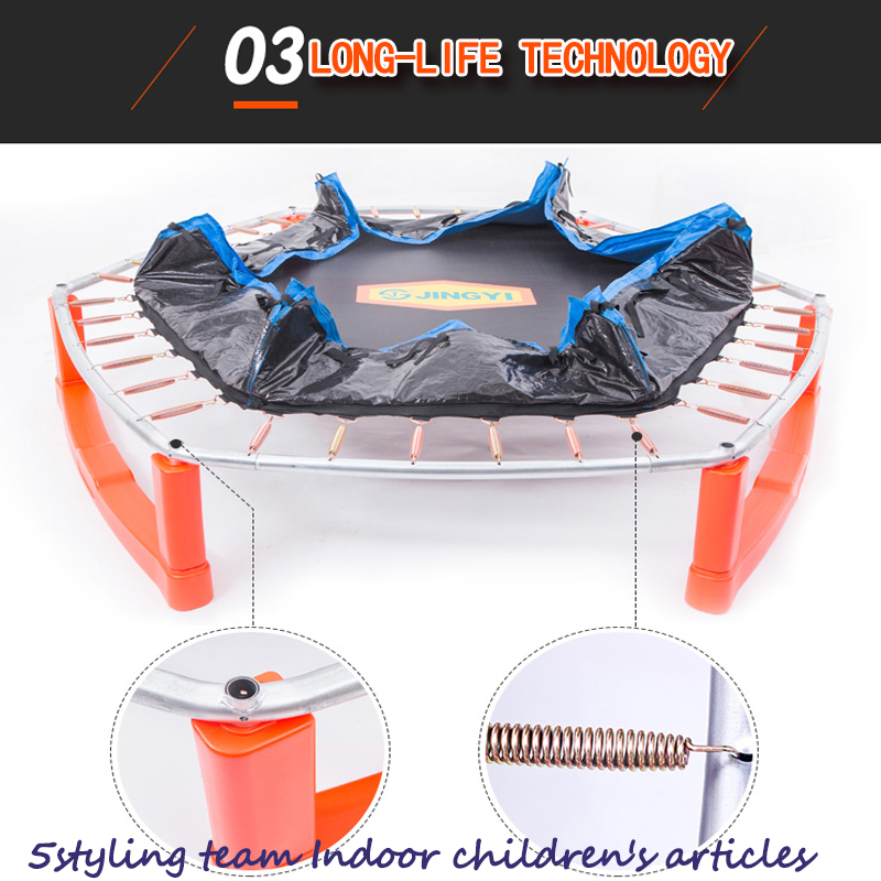 Trampoline สำหรับบ้านของเด็ก trampoline ในร่มสำหรับเด็กที่มีการป้องกันสุทธิฤดูใบไม้ผลิสำหรับเด็ก trampoline บันจี้จัมกระโดด trampoline กลางแจ้...