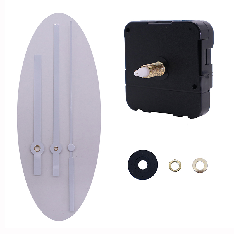 นาฬิกาแขวนผนังสีขาวและมือจับสีขาว