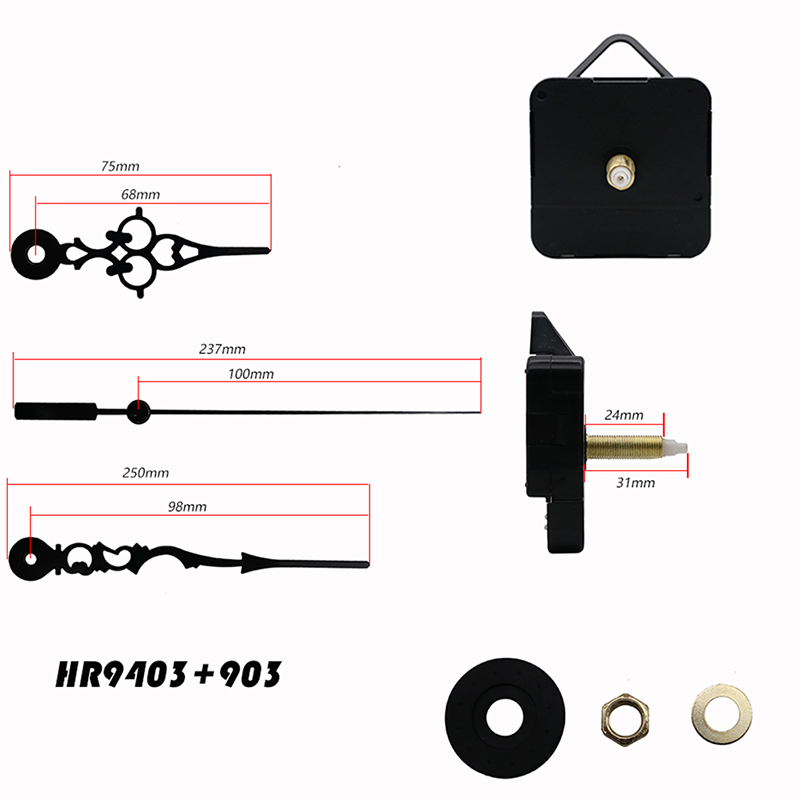 จี้พลาสติกกับตัวชี้นาฬิกา HR9403