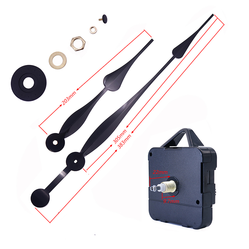 HR1688 15mm เครื่องนาฬิกาควอทซ์และเข็มนาฬิกาอลูมิเนียม