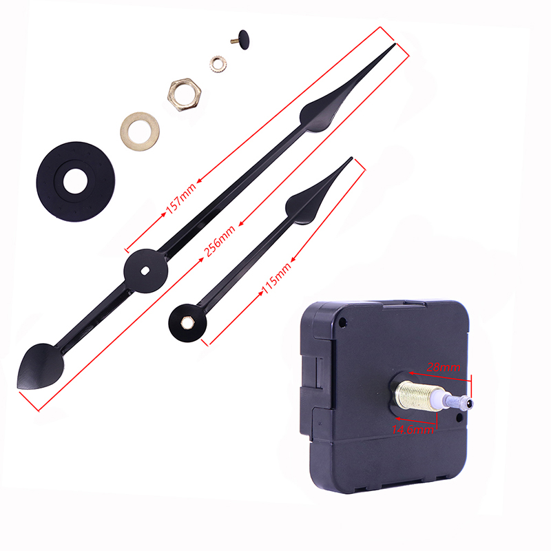 การเคลื่อนไหวของนาฬิกาควอทซ์สีดำขนาด 23 มม. HR1688 และเข็มนาฬิกาขนาดใหญ่