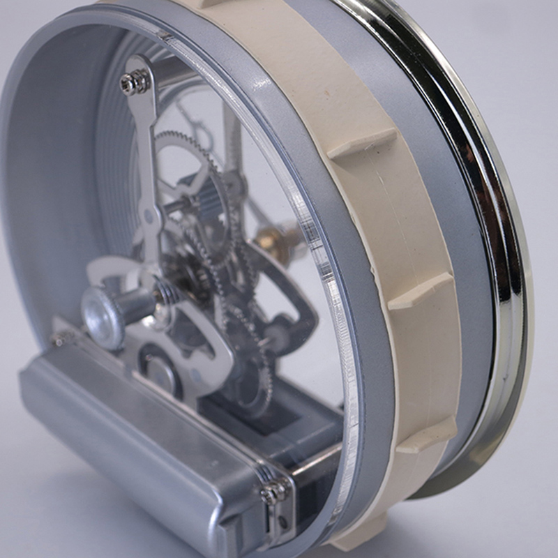 โครงกระดูกเงิน 97MM นาฬิกาตั้งโต๊ะ