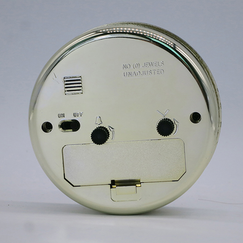 นาฬิกาปลุกสีทองเส้นผ่าศูนย์กลาง