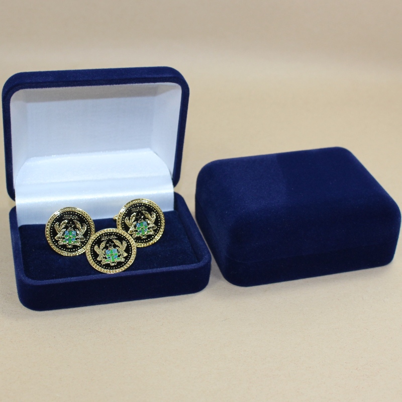 โครงงาน d-45s กล่องกำมะหยี่กลมที่ใช้สำหรับทั้งสองข้อมือคลิปผูกยาวเป็น 60mm หรือมากกว่าหนึ่งป้ายเหรียญเหรียญและเหรียญฯลฯมิลลิเ...