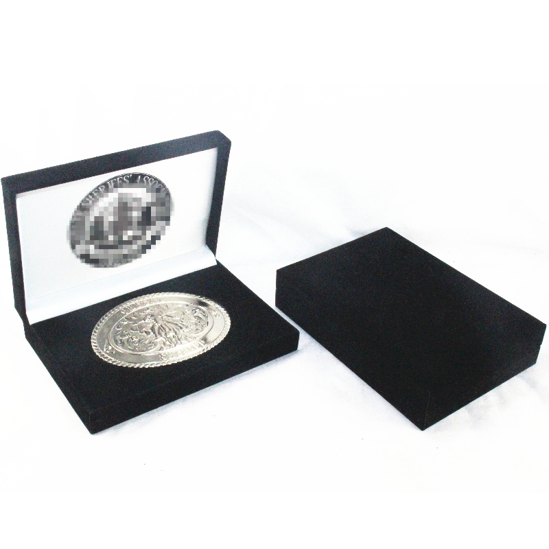 รายการ V-15H สี่เหลี่ยมผืนผ้าผ้าสำลีกล่องสำหรับ 130 * 80 มม. หลายเหรียญ, ป้าย, เหรียญ, กระดุมข้อมือ, ฯลฯ มม. 158 * 112 * 36 น้ำหนักประมาณ 170 ก...