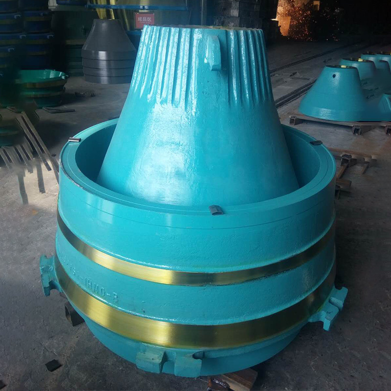 Sandvik CH440 \/ CH430 \/ Metso GP300S Bowl Liner และแมนเทิล Mn18cr2 กับ Molly, Barmac 9100SE VSI อะไหล่จาก Fujerah Quarry, UAE