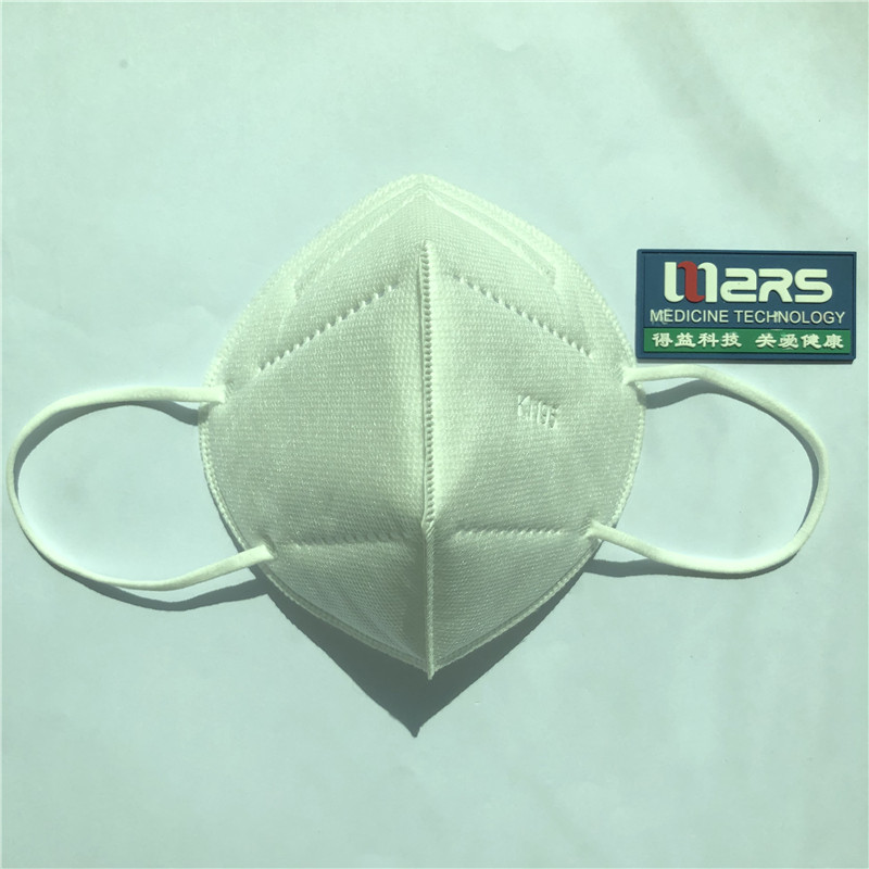 2020 หน้ากากนอนวูฟเวน KN95 ป้องกันไม่ใช่ทางการแพทย์พับครึ่งหน้า 5 ชั้นหน้ากากสำหรับใช้งานด้วยตนเอง