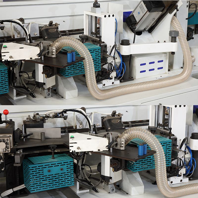 WE108C แบบเอียงและเครื่อง Edgebanding แบบบูรณาการตรง