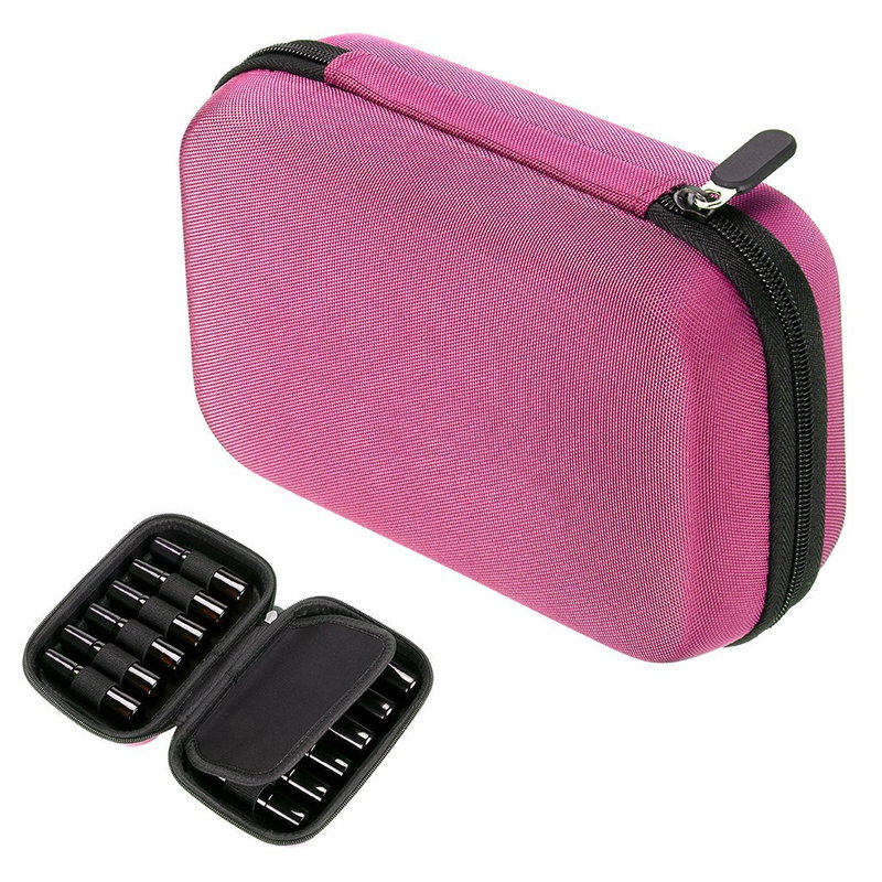 12 ตารางน้ำมันหอมระเหยกระเป๋าขวดน้ำมันสาระสำคัญถุงเก็บซิปแบบพกพาน้ำมันหอมระเหยกล่องบรรจุกล่องเก็บ