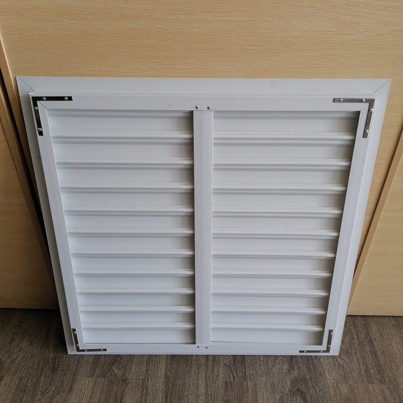 พัดลมระบายอากาศแบบไร้สายพีวีซีบานเกล็ดกระจก