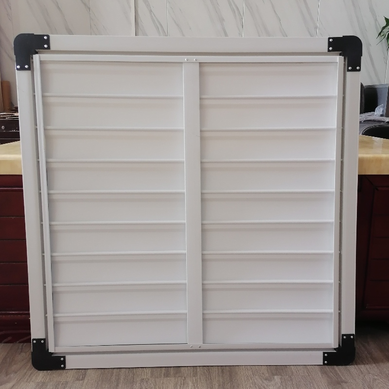 พัดลมระบายอากาศแบบไร้สายพีวีซีบานเกล็ดกระจก