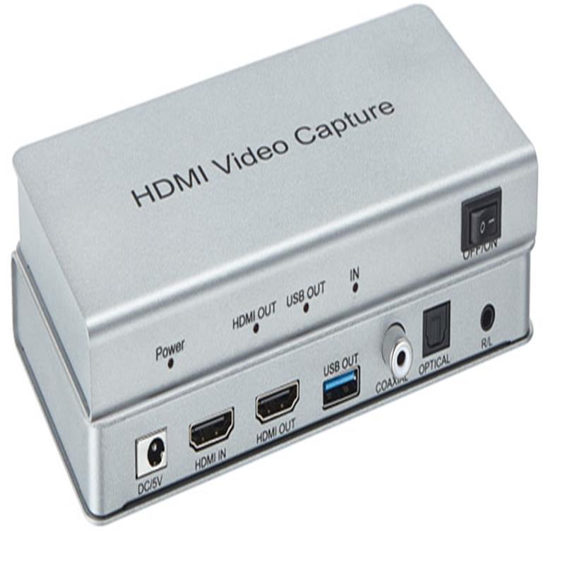 USB 3.0 HDMI Video Capture พร้อม HDMI Loopout, Coaxial, Optical Audio