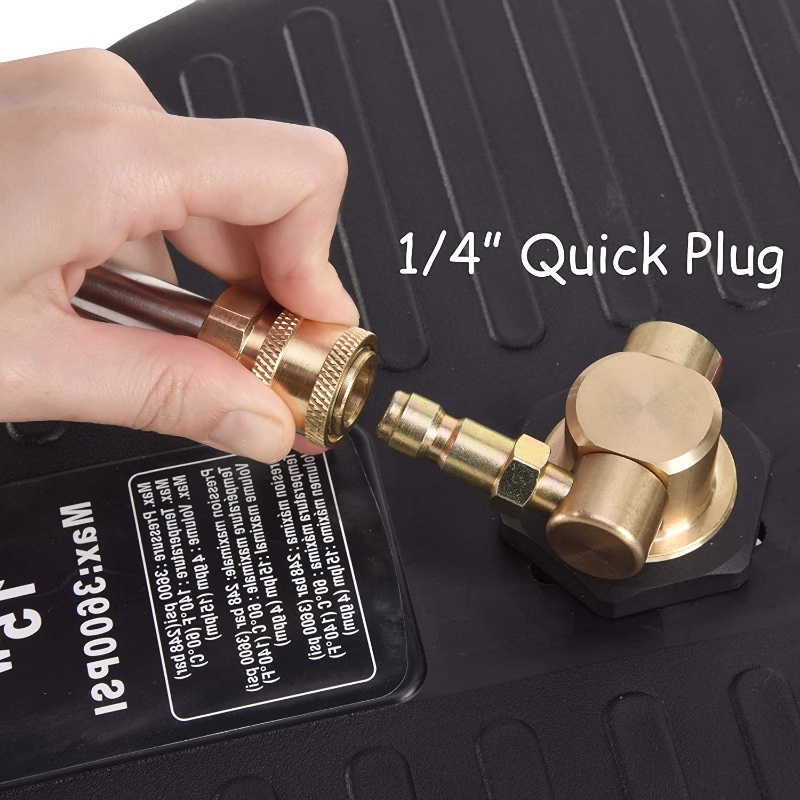 อุปกรณ์ทำความสะอาดพื้นผิวเครื่องซักผ้าไฟฟ้าพร้อมขั้วต่อแบบเร็ว 1\/4