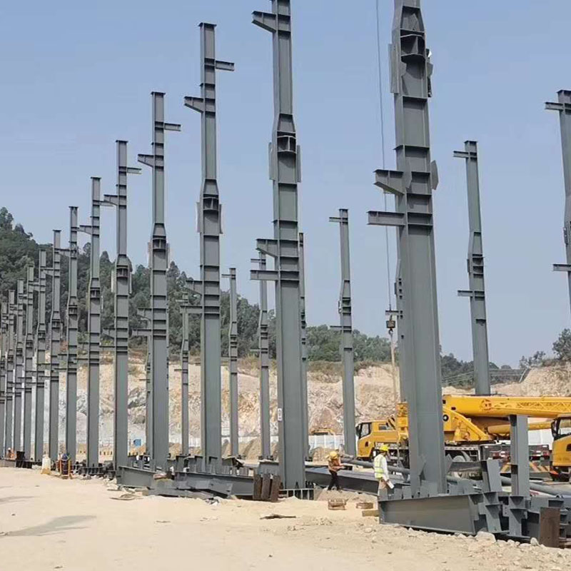 รูปโครงสร้างเหล็กสำเร็จรูปสำหรับอาคารสำนักงานเชิงพาณิชย์