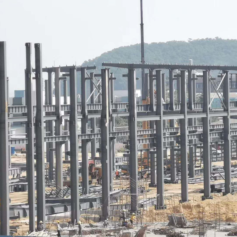 รูปโครงสร้างเหล็กสำเร็จรูปสำหรับอาคารสำนักงานเชิงพาณิชย์